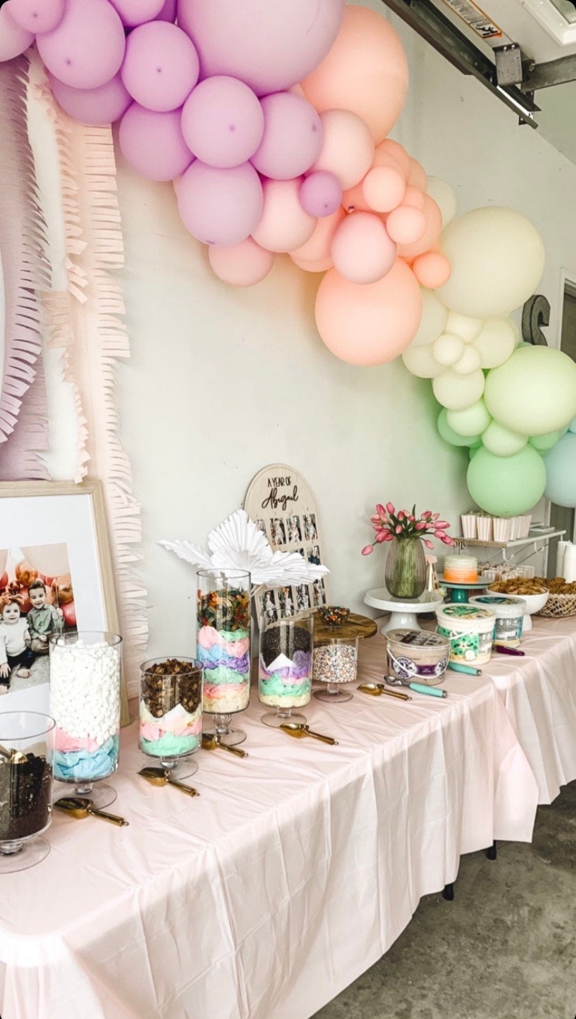 First Birthday Decor | First Birthday Photo Display | Baby Monthly Photos | Photo Prop | Birthday Decor | First Birthday | Boho Birthday |