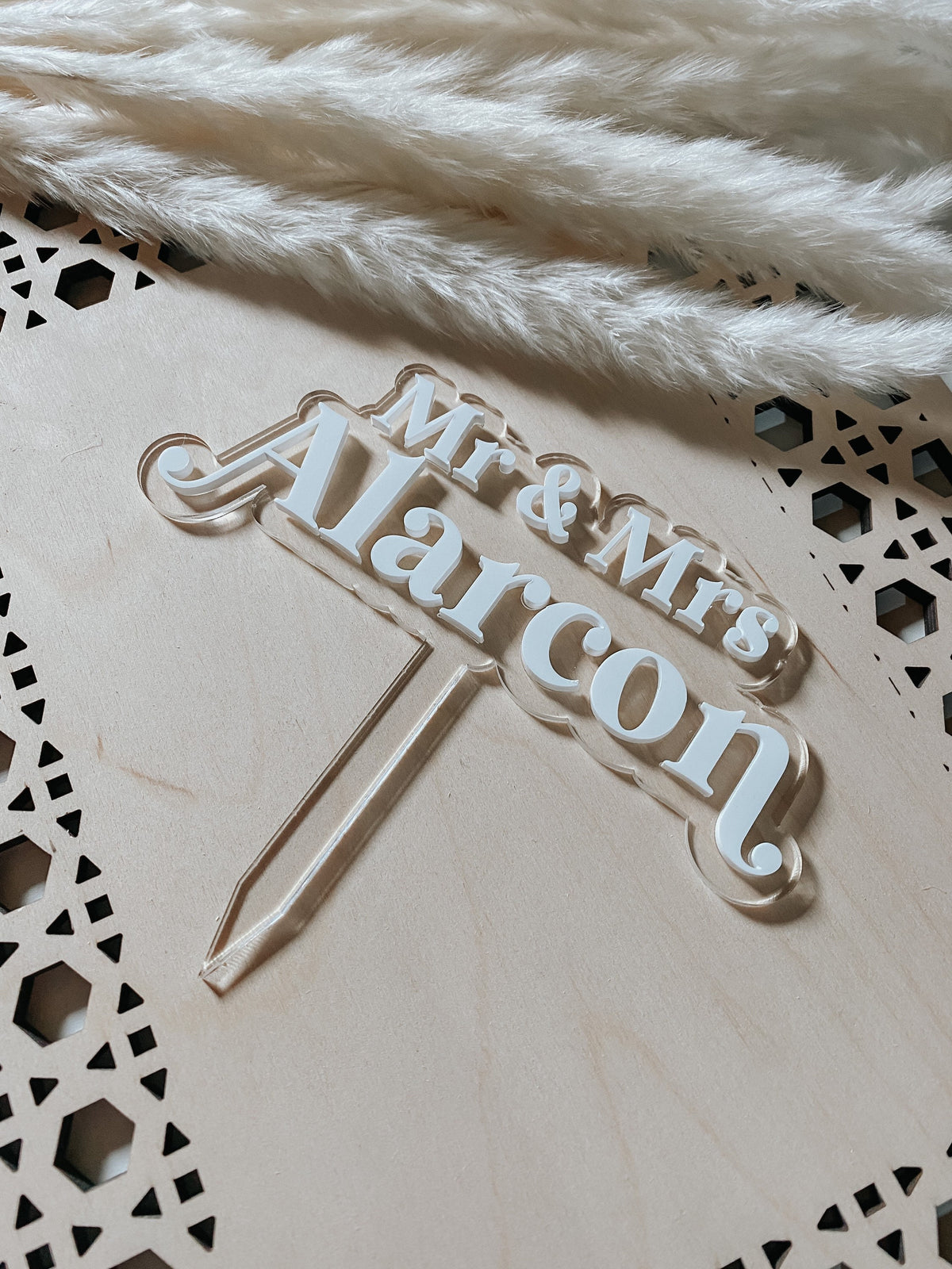 Modern Acrylic Cake Topper | Wedding Cake Topper | Acrylic Cake Topper | Boho Cake Topper | Retro | Minimalist | Wedding | Cake Decor | Cake