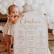 First birthday decor | Birth stats sign | Milestone sign | birthday decor | Boho birthday | Retro birthday | 1st birthday | Boho| Milestone