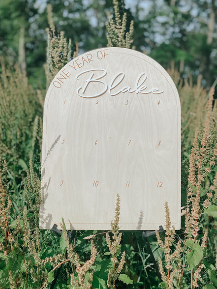 First Birthday Decor | First Birthday Photo Display | Baby Monthly Photos | Photo Prop | Birthday Decor | First Birthday | Boho Birthday |