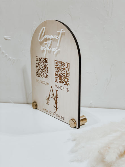 QR sign | wood qr Sign | Custom qr Sign | Business qr Sign | reader qr | Venmo Sign | Social Media Sign | Business Signs | Custom Signage