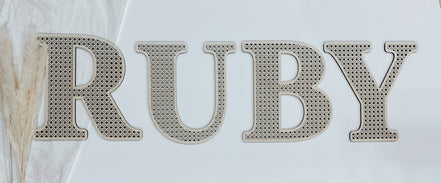Cane Letters | Rattan Letters | Boho Name Sign | Boho Decor | Rattan Decor | Boho Nursery | Nursery Decor | Trendy Nursery Decor | Rattan