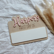 First Day of School Sign | School Sign | School Sign | First Day | Homeschool | School Photo Sign | Wipe Erase Sign | Photo Prop | School