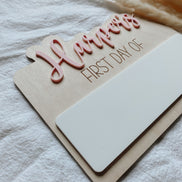 First Day of School Sign | School Sign | School Sign | First Day | Homeschool | School Photo Sign | Wipe Erase Sign | Photo Prop | School