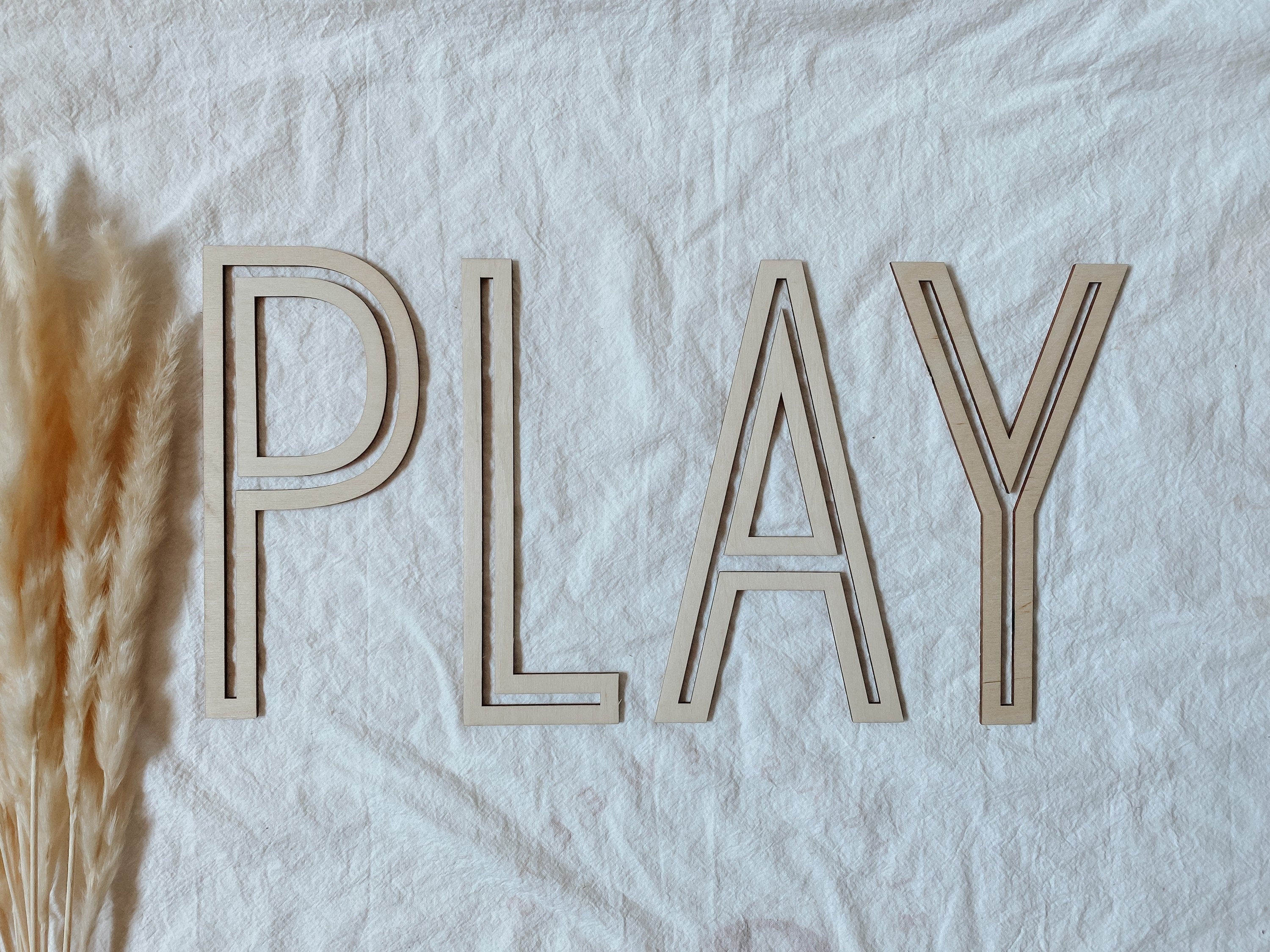 Large Wooden Name Sign | Custom Nursery Wall Letters | Personalized Wood Name | Kids Room Decor | Playroom Wall Decor