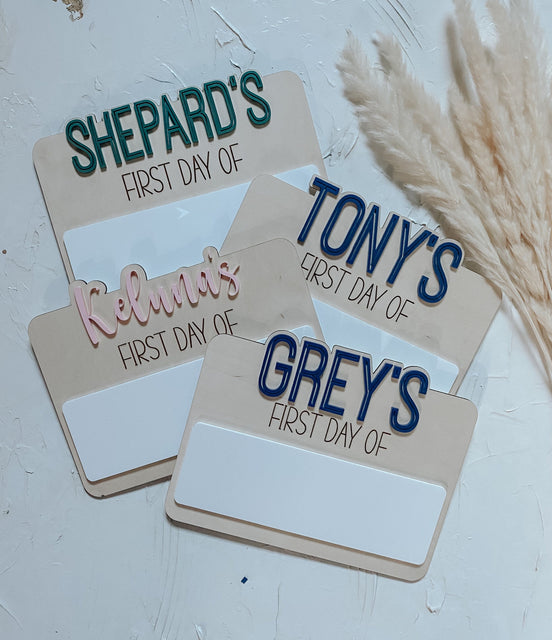 First Day of School Sign | School Sign | School Sign | First Day | Homeschool | School Photo Sign | Wipe Erase Sign | Photo Prop | School