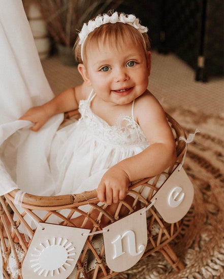 Wood Birthday Banner | High Chair Banner | Boho High Chair Banner | First Birthday High Chair Banner | Boho First Birthday | One Banner