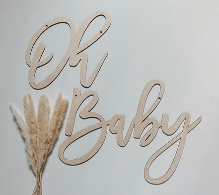 Oh Baby Backdrop | Oh Baby cutout | Baby shower Prop | Henge Wall sign  | Backdrop | Oh baby Decor | Baby Shower back drop | Wood