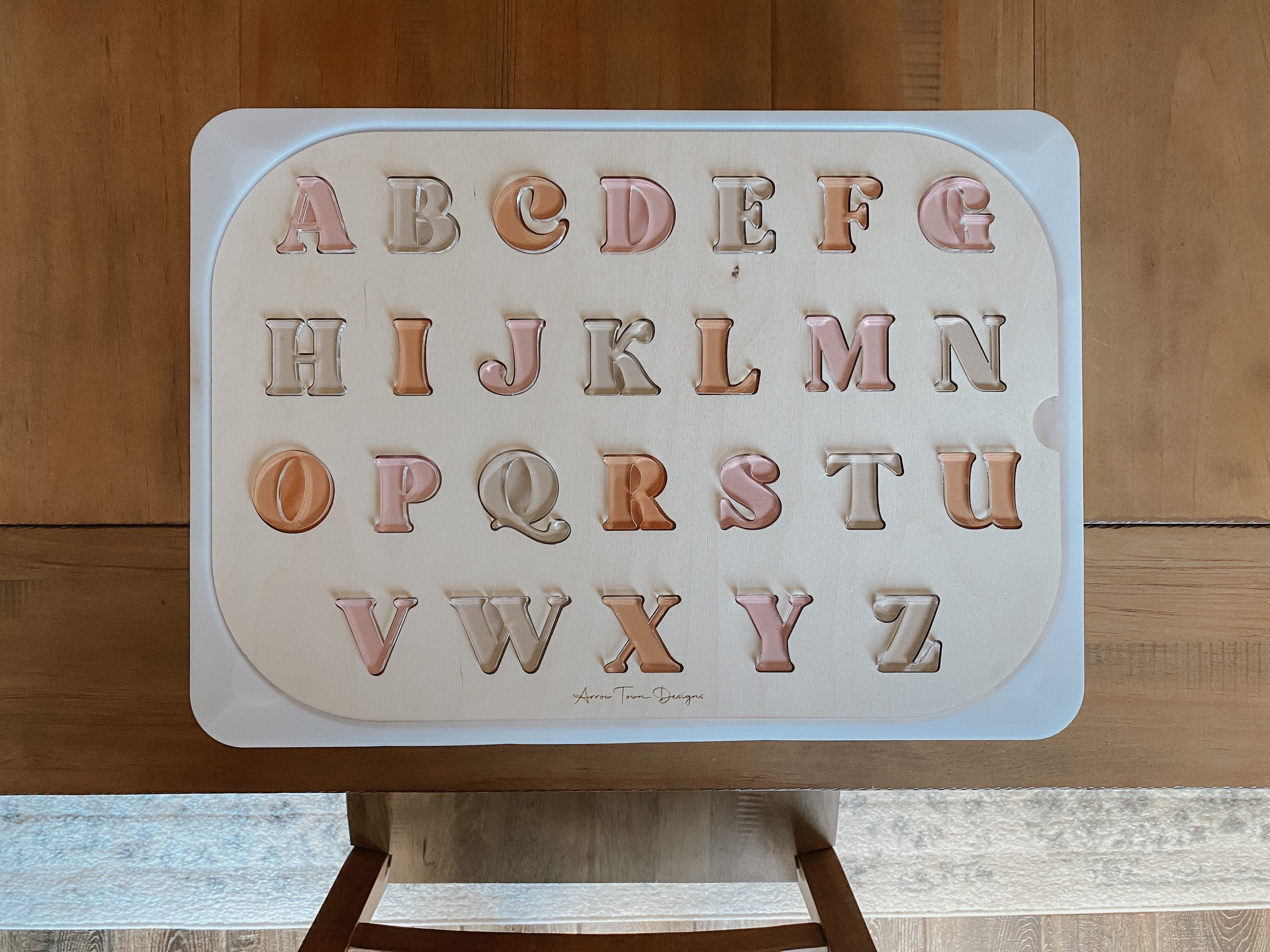 Flisat Alphabet Insert | Flisat Insert | Montessori | Educational Toy | Preschool | Homeschool | learning tools | Alphabet Puzzle