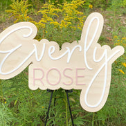 Name sign | Nursery Sign | wood name Sign | retro | boho Name Sign | Trendy Nursery Sign | 3D Sign | Wood Name Sign | Boho Nursery | Boho