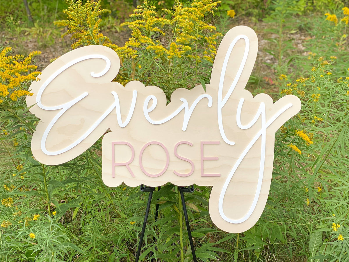 Name sign | Nursery Sign | wood name Sign | retro | boho Name Sign | Trendy Nursery Sign | 3D Sign | Wood Name Sign | Boho Nursery | Boho