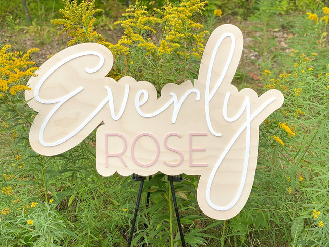 Name sign | Nursery Sign | wood name Sign | retro | boho Name Sign | Trendy Nursery Sign | 3D Sign | Wood Name Sign | Boho Nursery | Boho