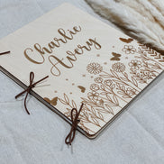 Wooden Book | Wooden Photo album | Custom Photo Album | birthday Card Holder | Christmas Greeting Card | Greeting Card Book | Keep Sake