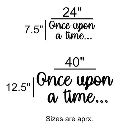 Once upon a time | Wall decal | 3D Wall Decal | Kids Bedroom Decor | Organization | Book Storage | Office Decor | Playroom Decor | Nursery