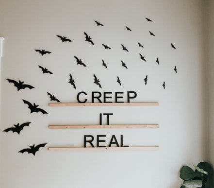 Wooden Bats | Halloween Decor | Fall decor | Spooky Decor | Bat Decor | Bat Sign | Bats | Halloween | Halloween Bat | Halloween Party Decor