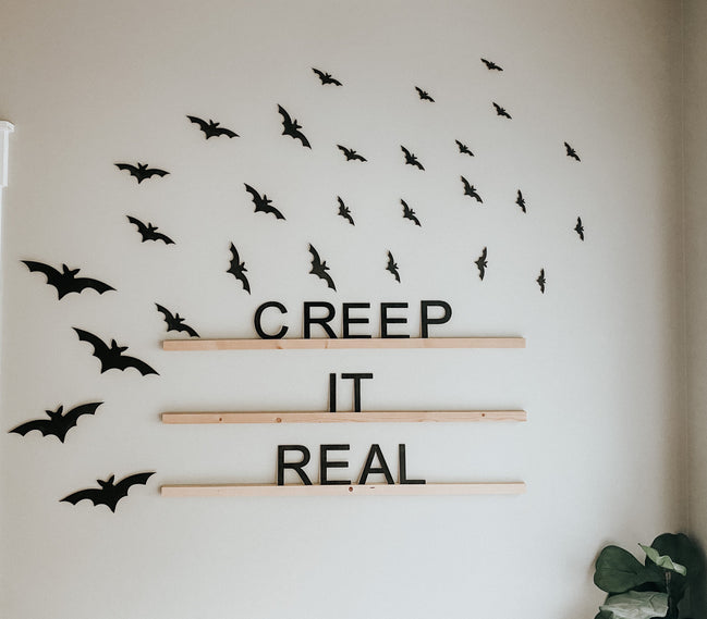 Wooden Bats | Halloween Decor | Fall decor | Spooky Decor | Bat Decor | Bat Sign | Bats | Halloween | Halloween Bat | Halloween Party Decor