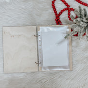 Wooden Book | Wooden Photo album | Custom Photo Album | Christmas Card Holder | Christmas Greeting Card | Greeting Card Book | Keep Sake