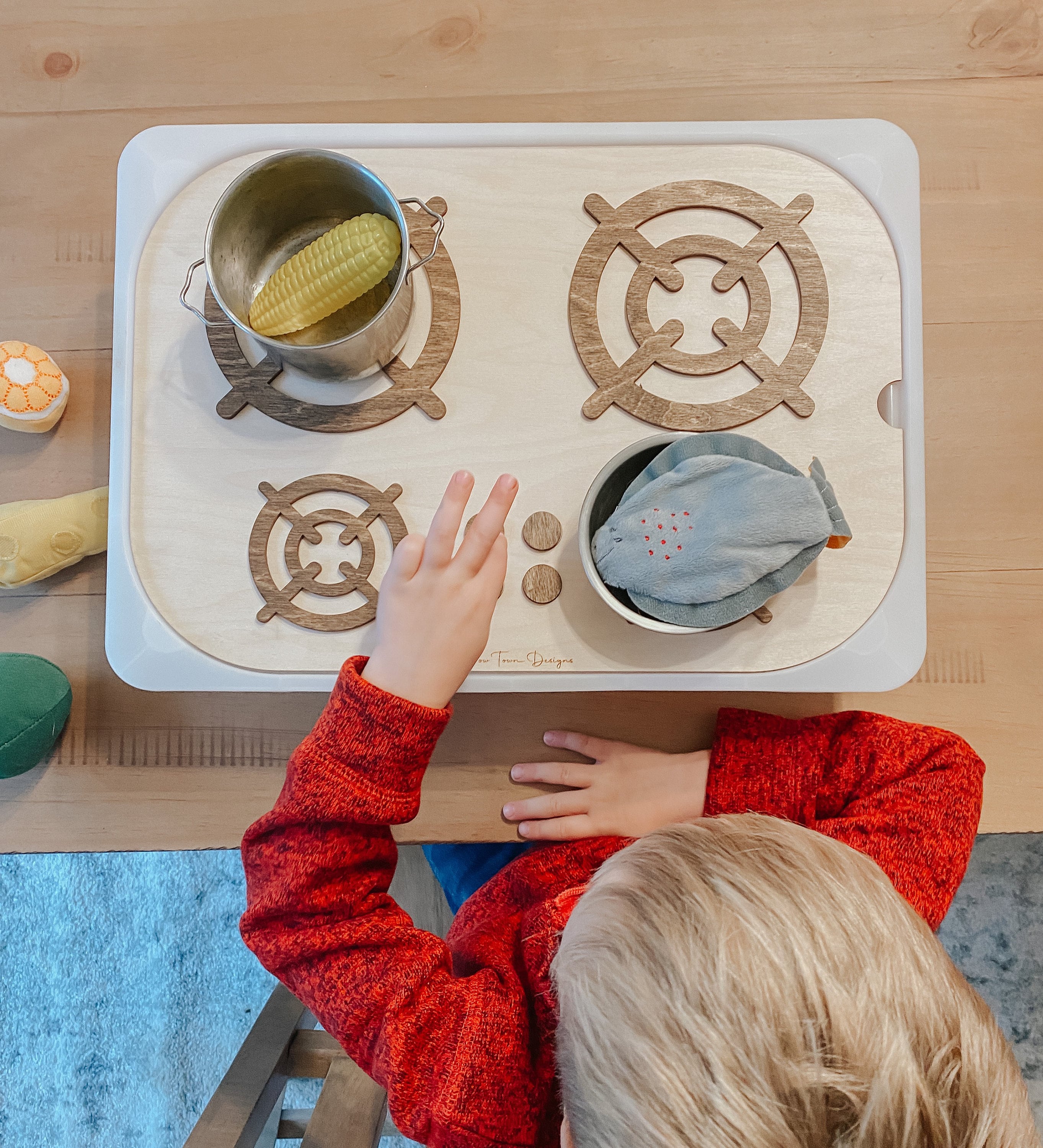 Flisat Kitchen Insert | Flisat Insert | IKEA Table | Montessori | Educational Toy | Preschool | Homeschool | learning tools | Play Kitchen
