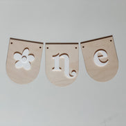 Wood Birthday Banner | High Chair Banner | Boho High Chair Banner | First Birthday High Chair Banner | Boho First Birthday | One Banner