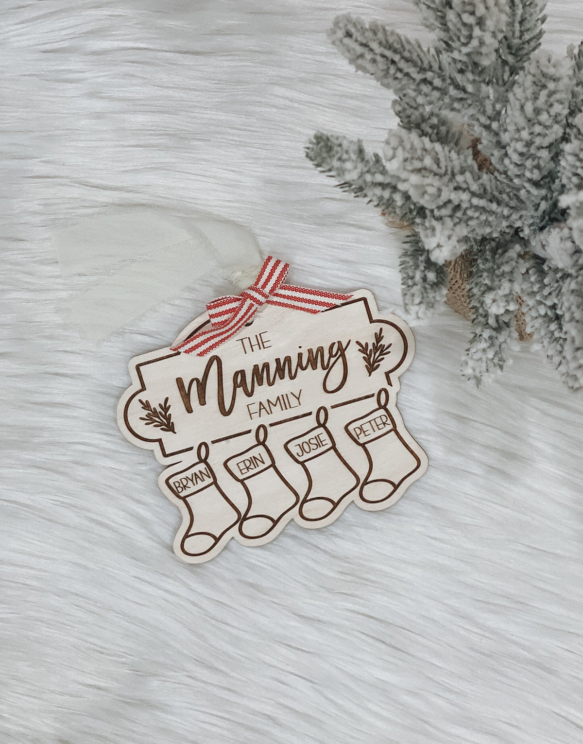 Family Christmas ornament | Christmas Gift Tag | Teacher Gifts | Stockings | Christmas Tree | Custom Ornament