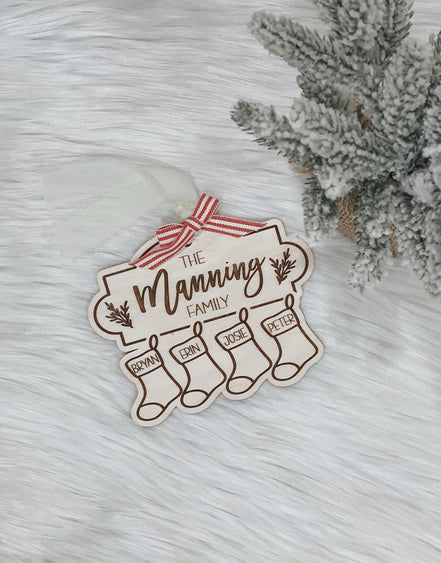 Family Christmas ornament | Christmas Gift Tag | Teacher Gifts | Stockings | Christmas Tree | Custom Ornament