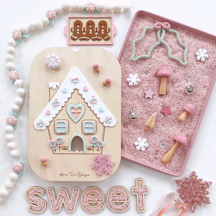 Flisat gingerbread house Insert | Flisat Insert | IKEA Table | Montessori | Educational Toy | Preschool | Homeschool | learning tools