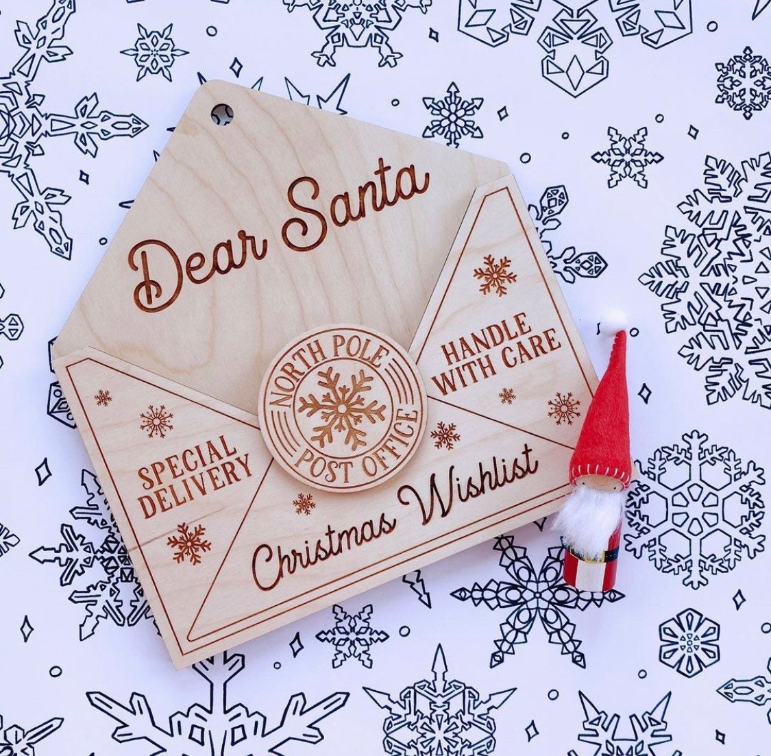 Santa magic Letter Envelope | Santa Decor | Christmas Decor | Letter to Santa | Santa | Christmas Magic | Ornament | Christmas Tree |