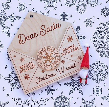 Santa magic Letter Envelope | Santa Decor | Christmas Decor | Letter to Santa | Santa | Christmas Magic | Ornament | Christmas Tree |