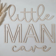 Little man Cave sign | Playroom Decor | Nursery Decor | Word Signs | Kids Decor | jungle decor | man cave | playRoom | nursery