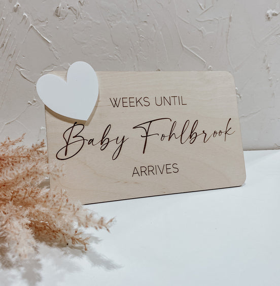 Baby countdown | Due Date Countdown | Pregnancy | Milestones | baby announcement | pregnancy gift | baby shower gift