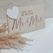 Wedding countdown | wedding day Countdown | bride | groom | wedding announcement | bridal shower gift | shower gift