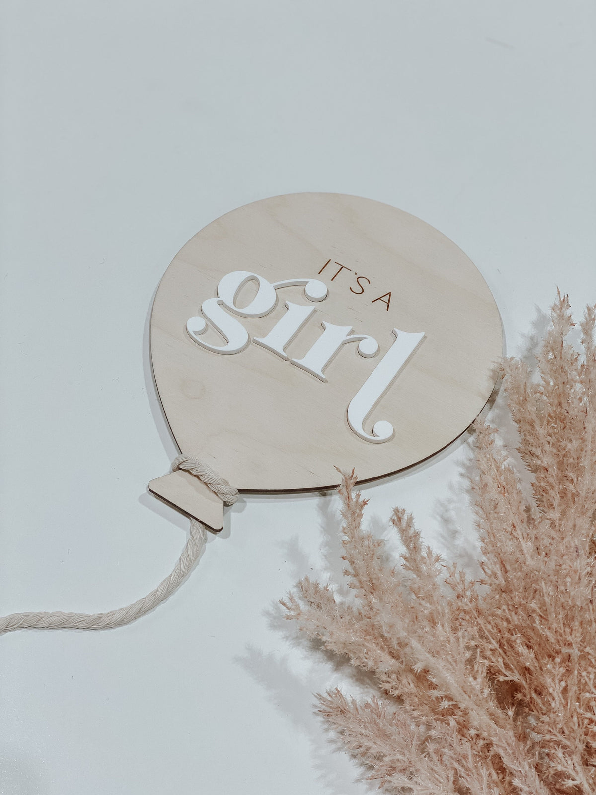Baby Balloon Birth Announcement | Birth Announcement acrylic Hospital Photo Prop Newborn | Balloon Decor | Name Sign