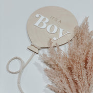 Baby Balloon Birth Announcement | Birth Announcement acrylic Hospital Photo Prop Newborn | Balloon Decor | Name Sign