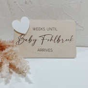Baby countdown | Due Date Countdown | Pregnancy | Milestones | baby announcement | pregnancy gift | baby shower gift