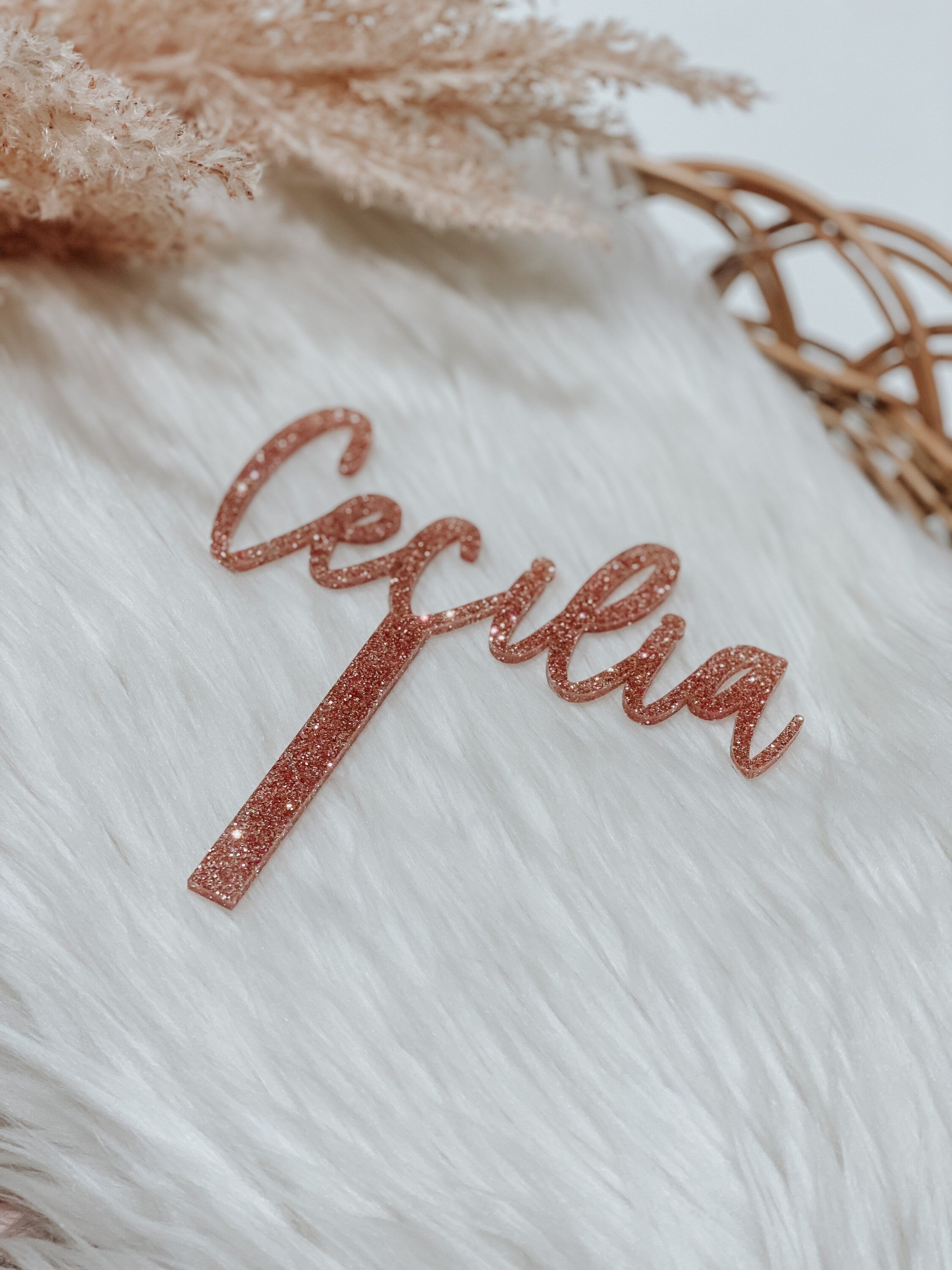 Custom Name Birthday Cake Topper | Personalized Custom Glitter Name Cake Topper | Party Decor | Cake topper | Modern cake topper | boho