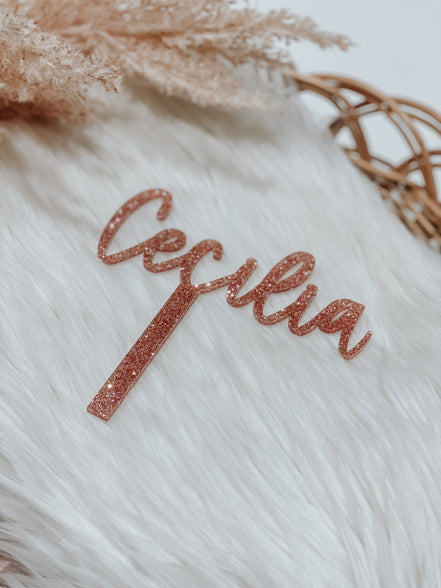 Custom Name Birthday Cake Topper | Personalized Custom Glitter Name Cake Topper | Party Decor | Cake topper | Modern cake topper | boho