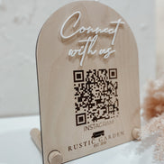 QR sign | wood qr Sign | Custom qr Sign | Business qr Sign | reader qr | Venmo Sign | Social Media Sign | Business Signs | Custom Signage