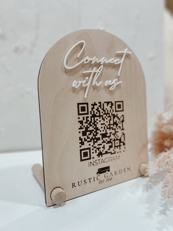 QR sign | wood qr Sign | Custom qr Sign | Business qr Sign | reader qr | Venmo Sign | Social Media Sign | Business Signs | Custom Signage