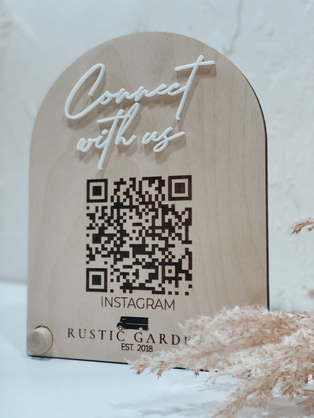 QR sign | wood qr Sign | Custom qr Sign | Business qr Sign | reader qr | Venmo Sign | Social Media Sign | Business Signs | Custom Signage