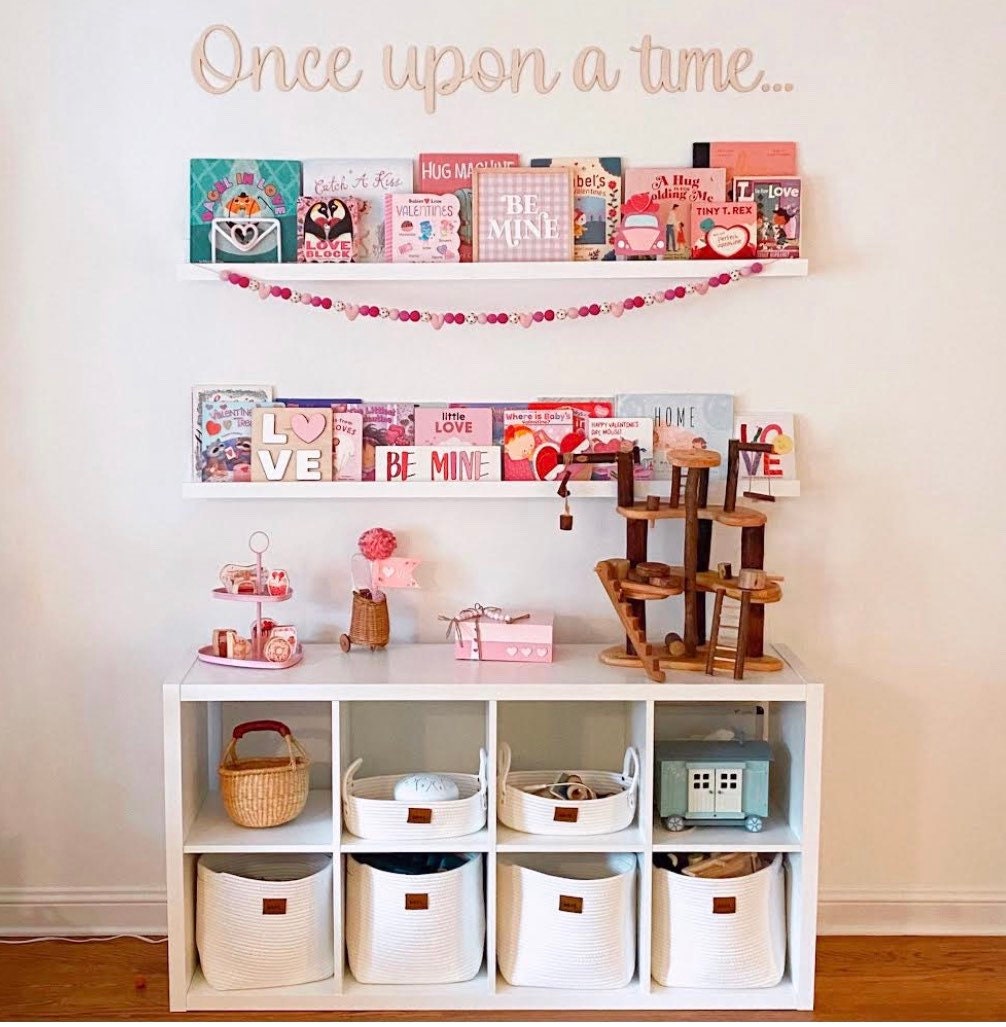 Once upon a time | Wall decal | 3D Wall Decal | Kids Bedroom Decor | Organization | Book Storage | Office Decor | Playroom Decor | Nursery