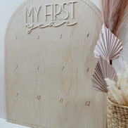 First Birthday Decor | First Birthday Photo Display | Baby Monthly Photos | Photo Prop | Birthday Decor | First Birthday | Boho Birthday |