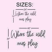 Where the wild ones play | Playroom Decor | Nursery Decor | Word Signs | Kids Decor | Wild Things Play | Wild Things Sign | Boys Room | Wild