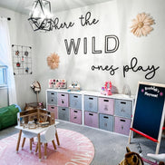 Wild ones play sign | Playroom Decor | Nursery Decor | Word Signs | Kids Decor | jungle decor | where the wild ones play | Room | nursery