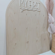 First Birthday Decor | First Birthday Photo Display | Baby Monthly Photos | Photo Prop | Birthday Decor | First Birthday | Boho Birthday |