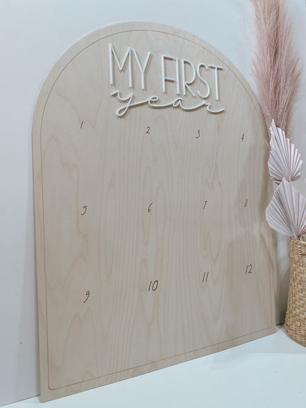 First Birthday Decor | First Birthday Photo Display | Baby Monthly Photos | Photo Prop | Birthday Decor | First Birthday | Boho Birthday |