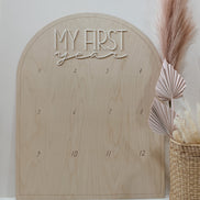 First Birthday Decor | First Birthday Photo Display | Baby Monthly Photos | Photo Prop | Birthday Decor | First Birthday | Boho Birthday |