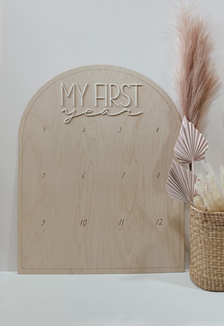First Birthday Decor | First Birthday Photo Display | Baby Monthly Photos | Photo Prop | Birthday Decor | First Birthday | Boho Birthday |