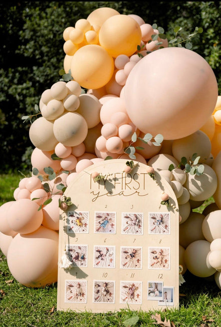First Birthday Decor | First Birthday Photo Display | Baby Monthly Photos | Photo Prop | Birthday Decor | First Birthday | Boho Birthday |