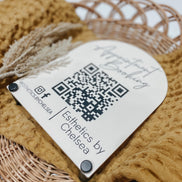 QR sign | Acrylic qr Sign | Custom qr Sign | Business qr Sign | reader qr | Venmo Sign | Social Media Sign | Business Signs | Custom Signage