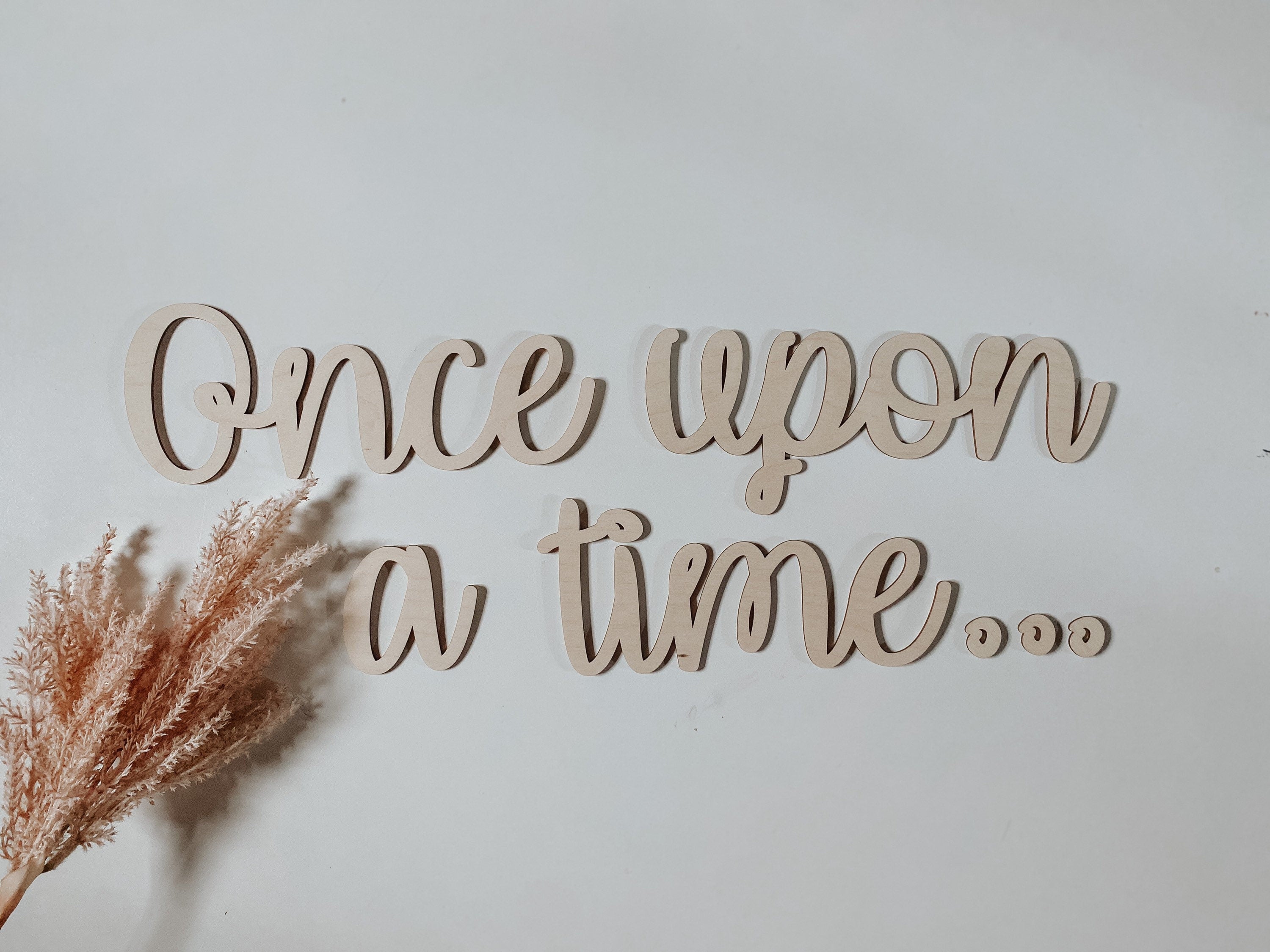 Once upon a time | Wall decal | 3D Wall Decal | Kids Bedroom Decor | Organization | Book Storage | Office Decor | Playroom Decor | Nursery